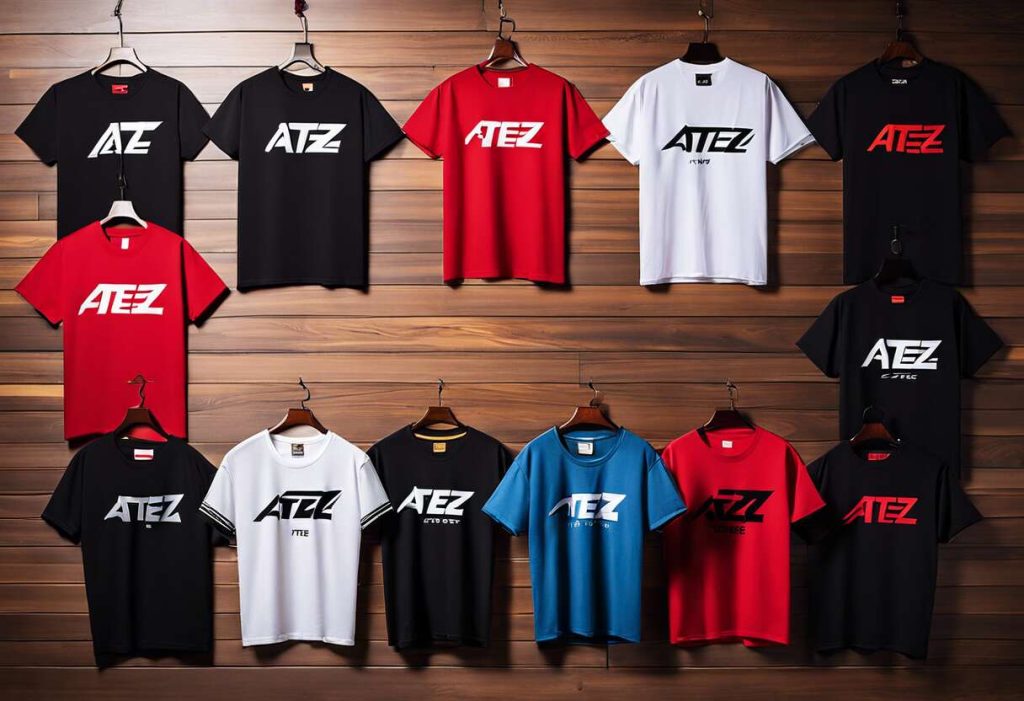 T-shirt ATEEZ : affichez les Noms des Membres du Groupe K-pop !