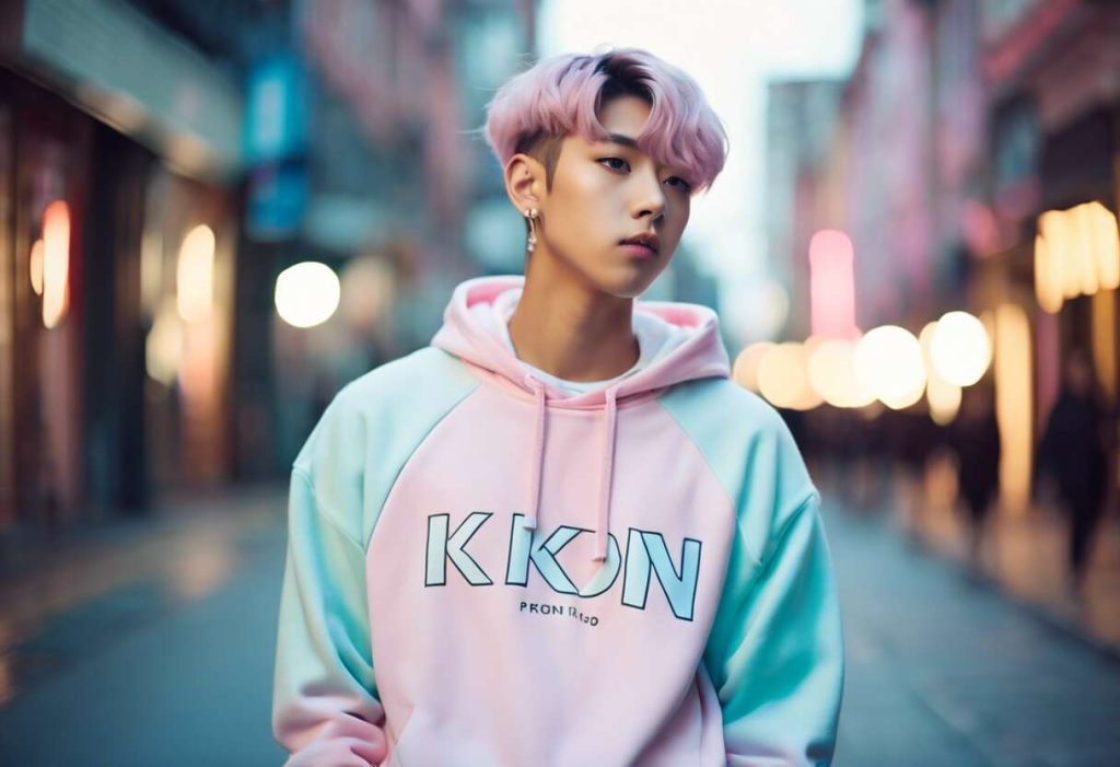 Sweatshirt iKON Couleur Pastelle : adoptez le Style K-Pop dans votre Quotidien