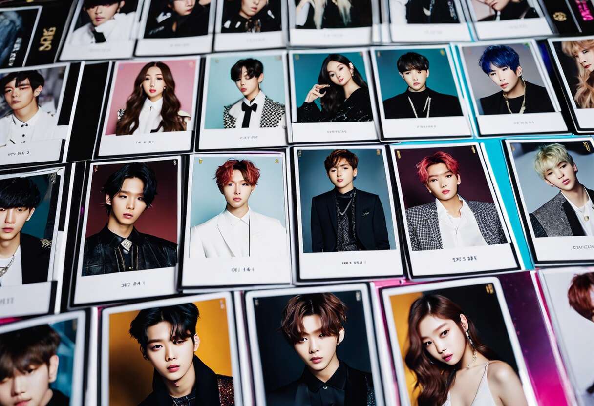 Collectionner des cartes photocard exclusives de groupes K-pop