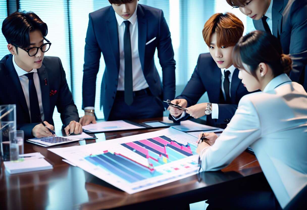 Comparatif de fortune : bts face aux autres géants de la k-pop