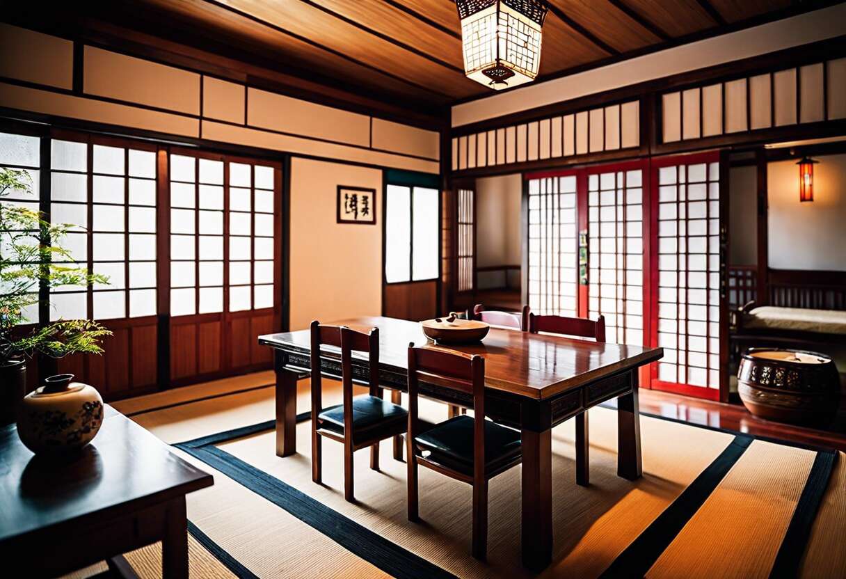 L'alliance du bois et des couleurs : une touche traditionnelle dans la tendance contemporaine