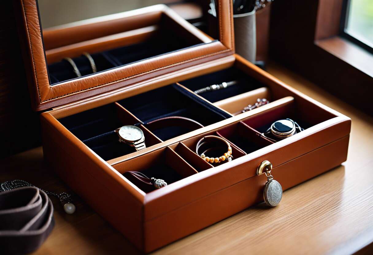 Conseils spécifiques pour l'entretien des boîtes à bijoux en cuir et en bois