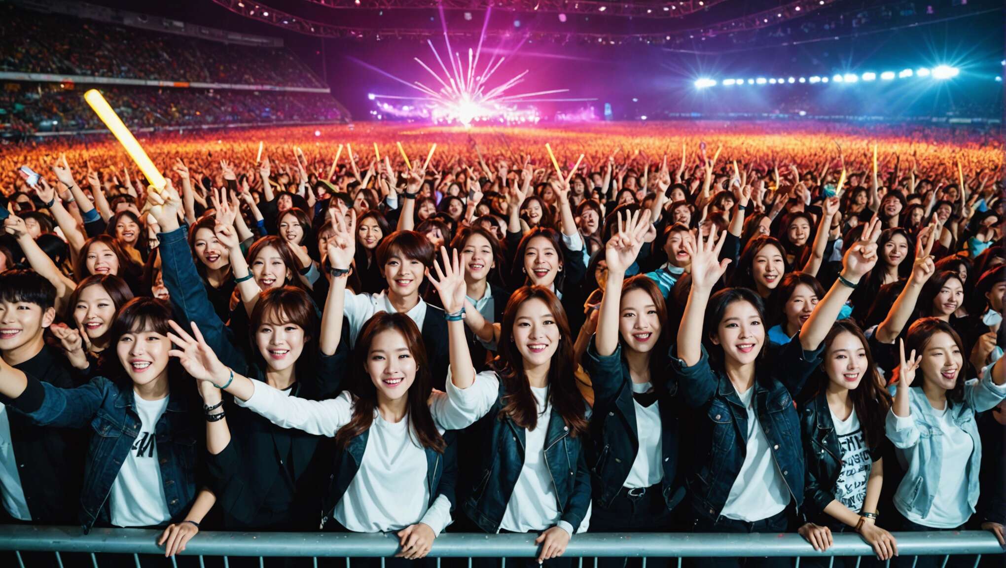 L'océan de lumière k-pop : créer une expérience visuelle collective