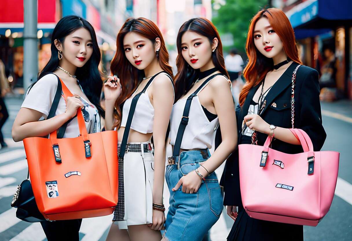 Totebags et sacs à main : fusion entre utilité et soutien aux idoles