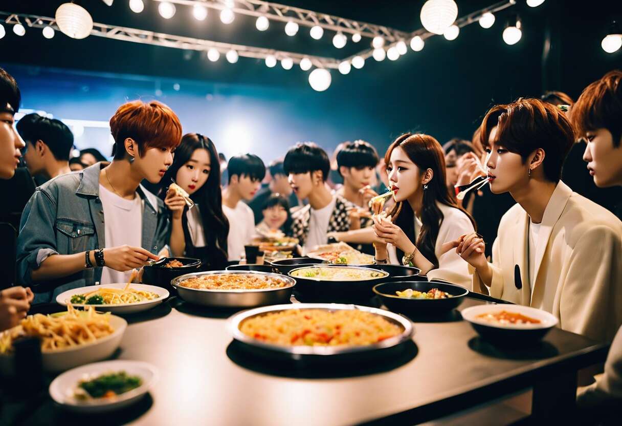 Gastronomie en tournée : que mangent les idols K-pop en coulisses ?