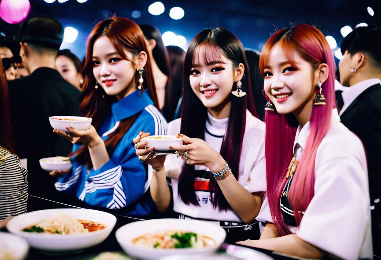 Sur la route avec blackpink : immersion gastronomique au cœur de leurs tournées
