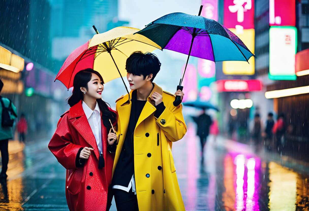Le parapluie dans la tendance k-pop : un accessoire revisité