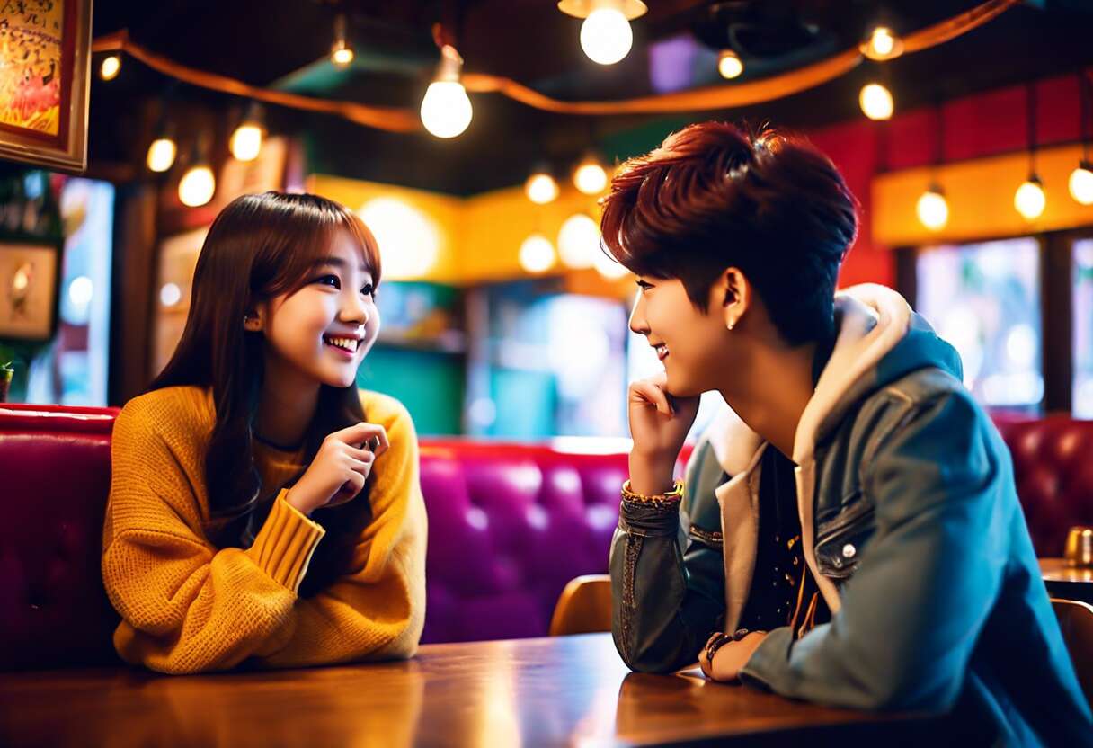 Conversation courante pour fans de K-pop : simuler un dialogue avec son idol