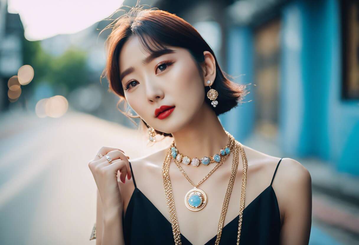 Influenceurs et icônes de mode en Corée : qui suivre pour les derniers styles de colliers ?