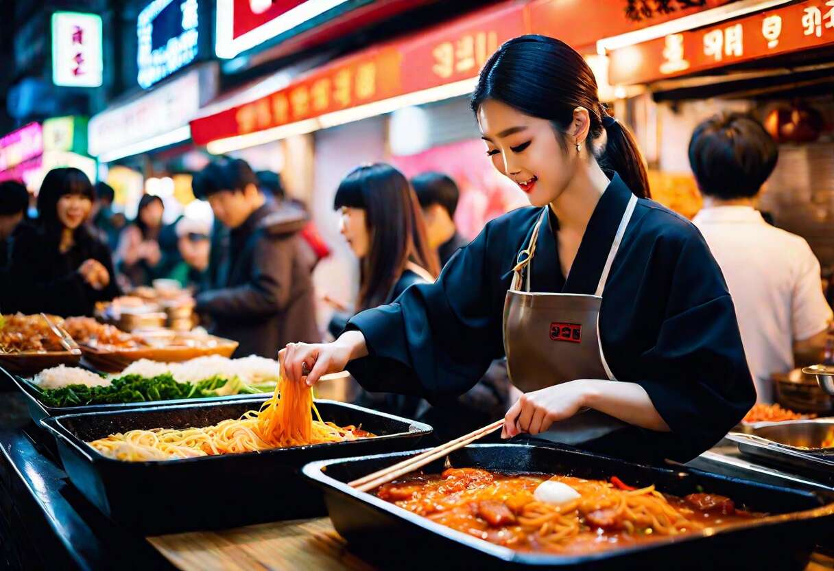 Analyse de scènes marquantes : la nourriture coréenne dans les vidéos les plus populaires de k-pop