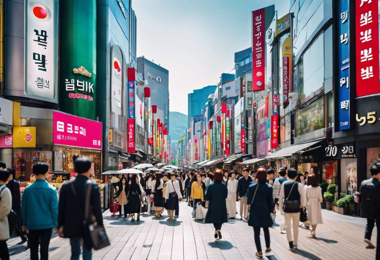 La scène moderne de séoul : shopping et cosmopolitisme à myeongdong