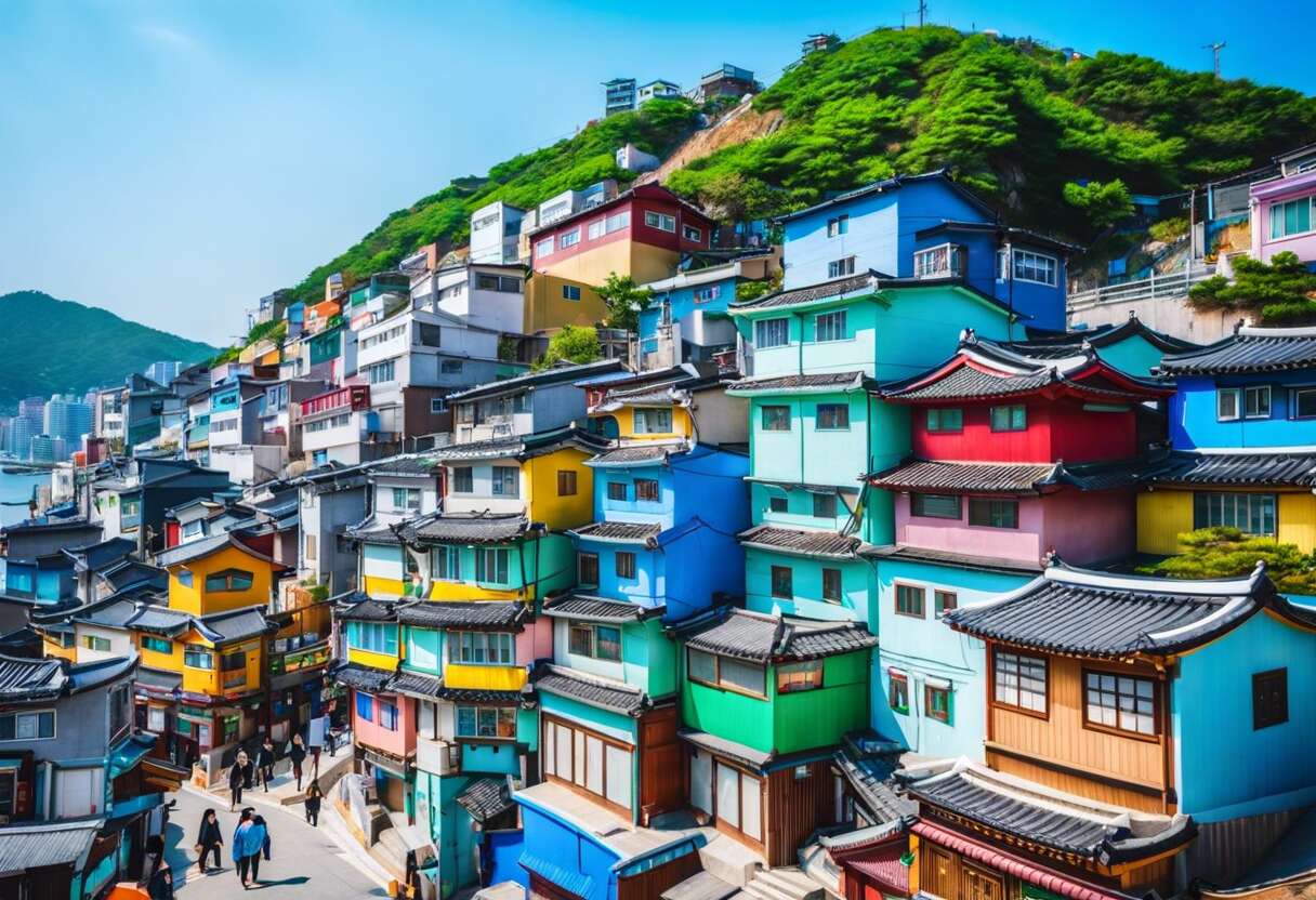 Visiter le village culturel de Gamcheon en Corée : guide complet