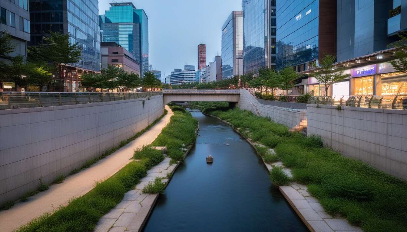 Guide de Cheonggyecheon : découvrez le courant d&rsquo;eau emblématique de Séoul