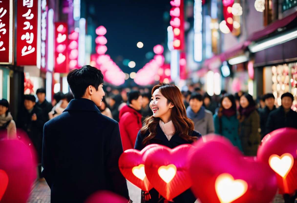 La Saint-Valentin en Corée du Sud : traditions et Célébrations Uniques