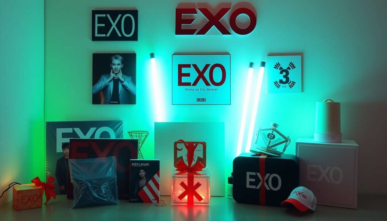 Idées cadeaux pour les amateurs  Kpop du groupe EXO