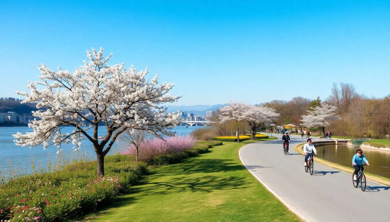 Découvrir le parc Yeouido Hangang à Séoul