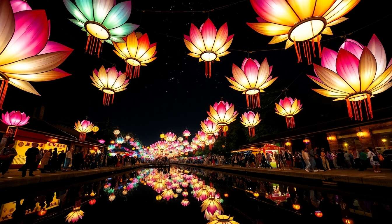 Festival des lanternes de Lotus : événement incontournable en Asie