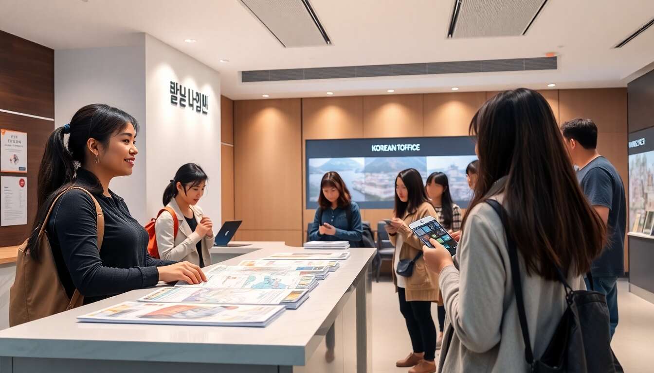 Service de prêt à l'Office du Tourisme Coréen
