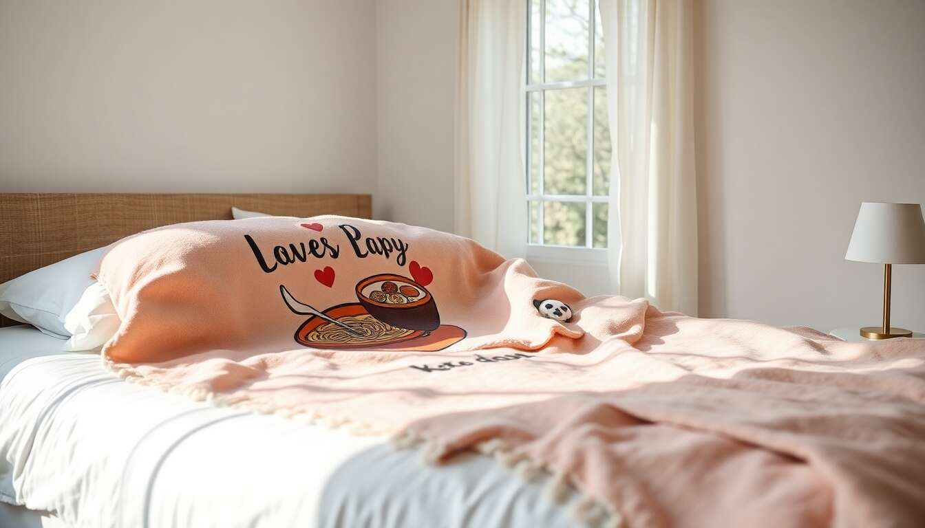 Avis sur la couverture Just Girl Who Loves K-pop and Ramen : douce et confortable pour toute saison