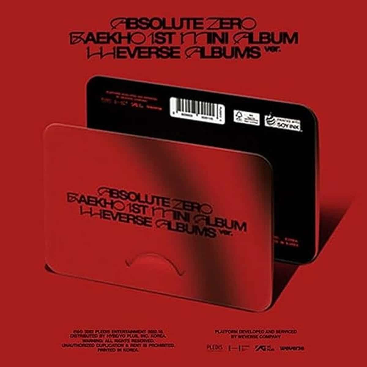 Test : nU'EST Baekho Absolute Zero, 1er mini album K-pop scellé