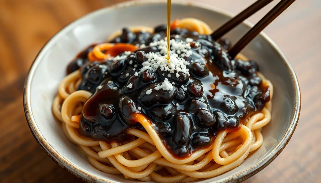 Recette traditionnelle du jjajangmyeon coréen