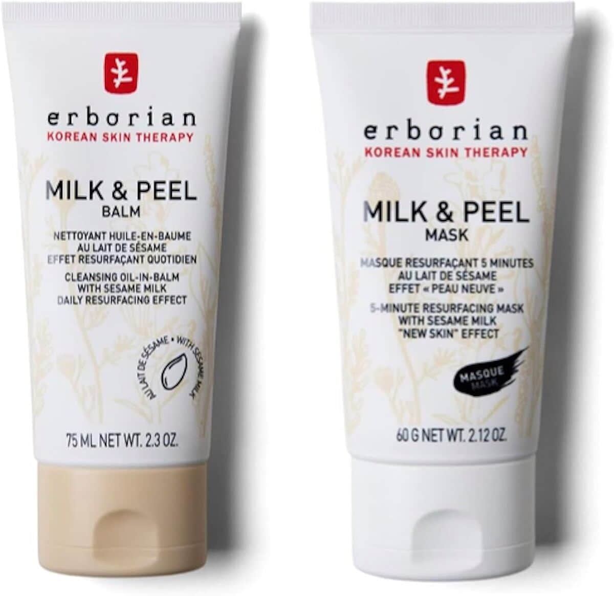 Avis sur la routine Milk & Peel d'Erborian : duo nettoyant et masque au sésame