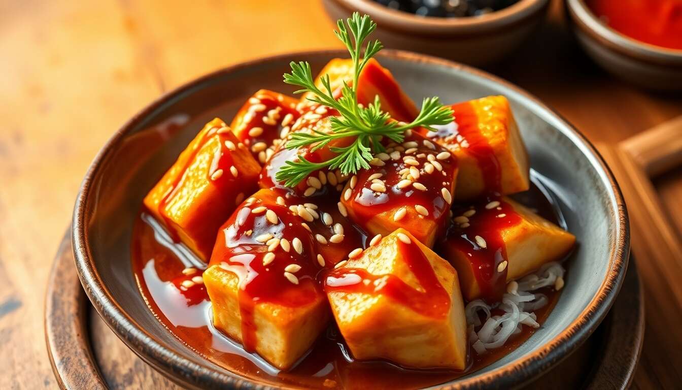 Recette vegan du mapadubu : un plat coréen savoureux