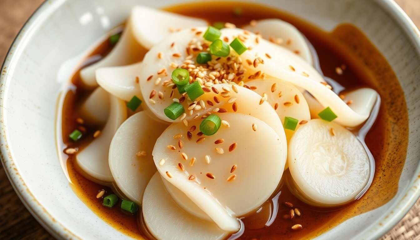 Recette authentique de Mu Saeng Chae : salade coréenne de radis blanc