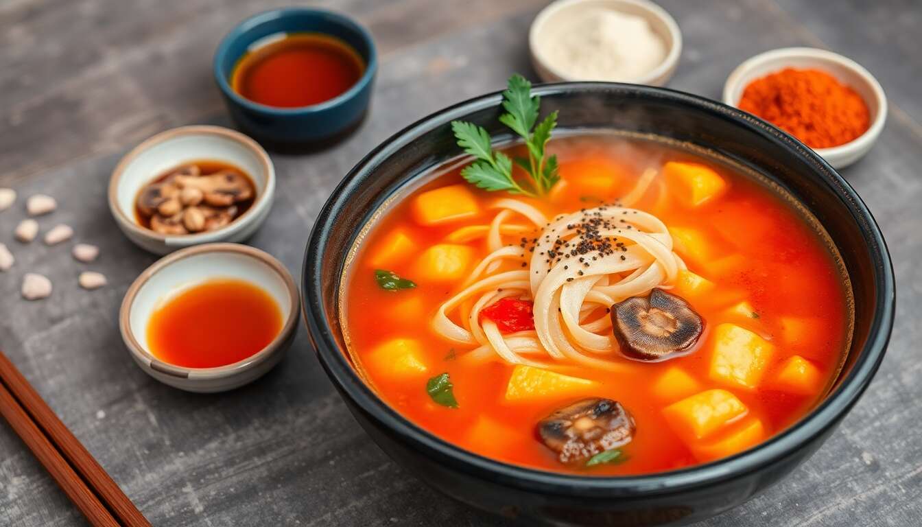 Recette authentique du chaegaejang : soupe épicée coréenne