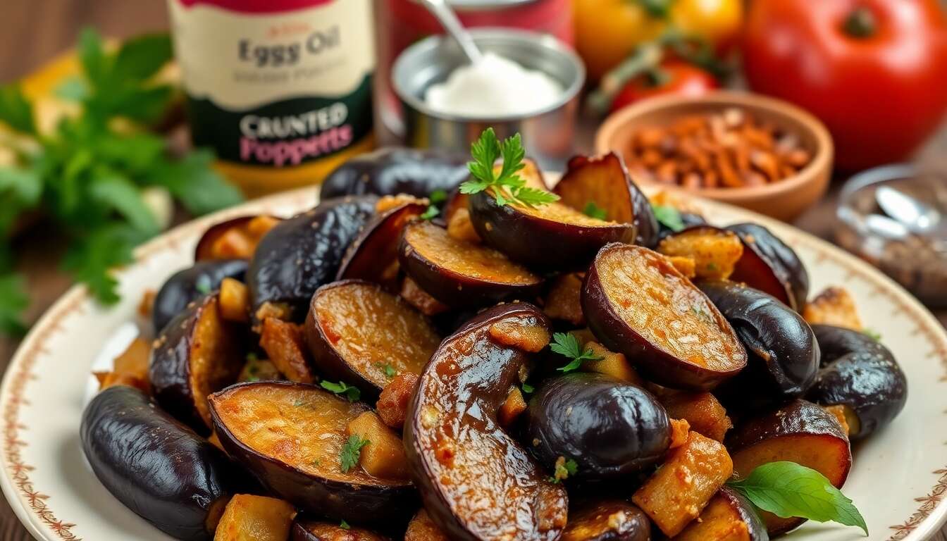 Recette savoureuse de sauté d'aubergine