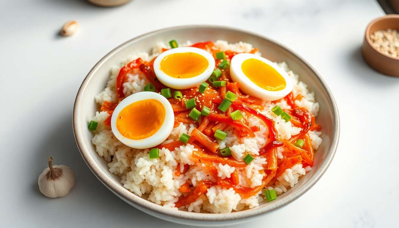 Riz frit façon kimchi en 10 minutes