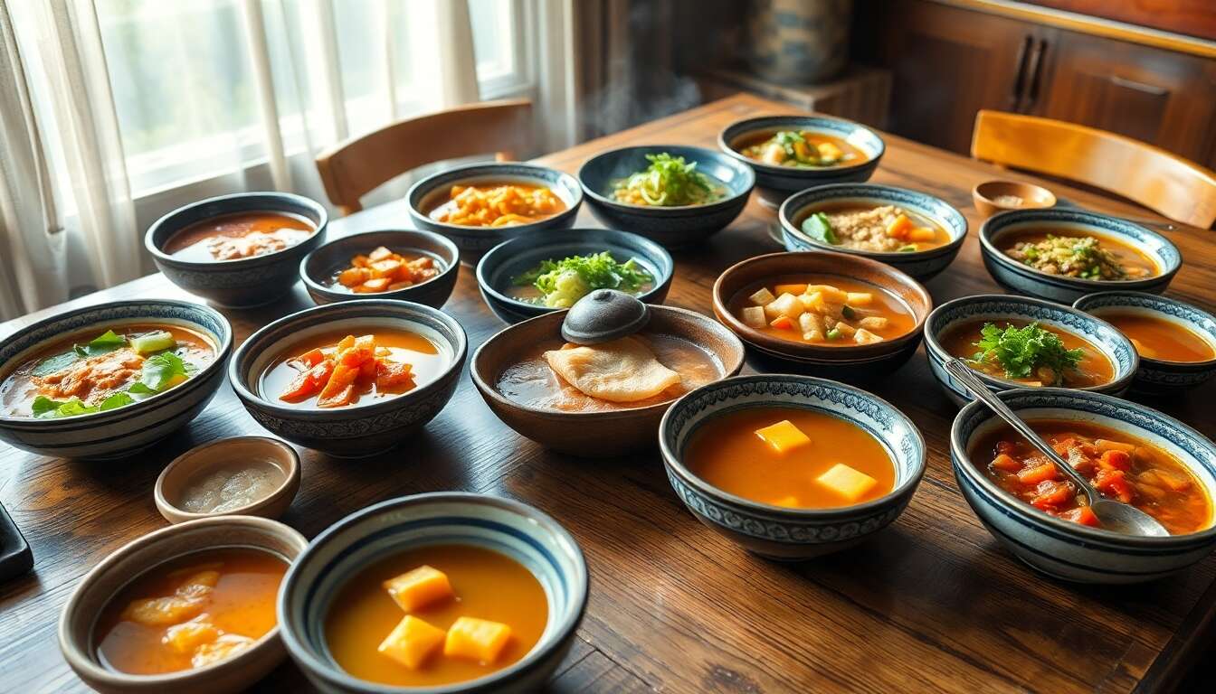 Les soupes et rago&ucirc;ts cor&eacute;ens