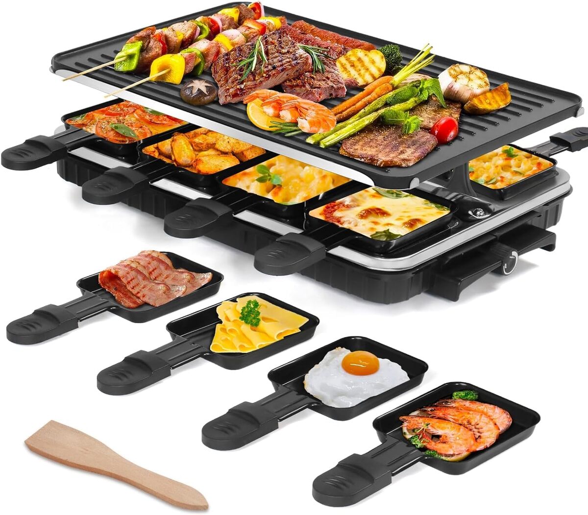 Test de l'appareil à raclette 1300 W : convivialité pour 8 personnes