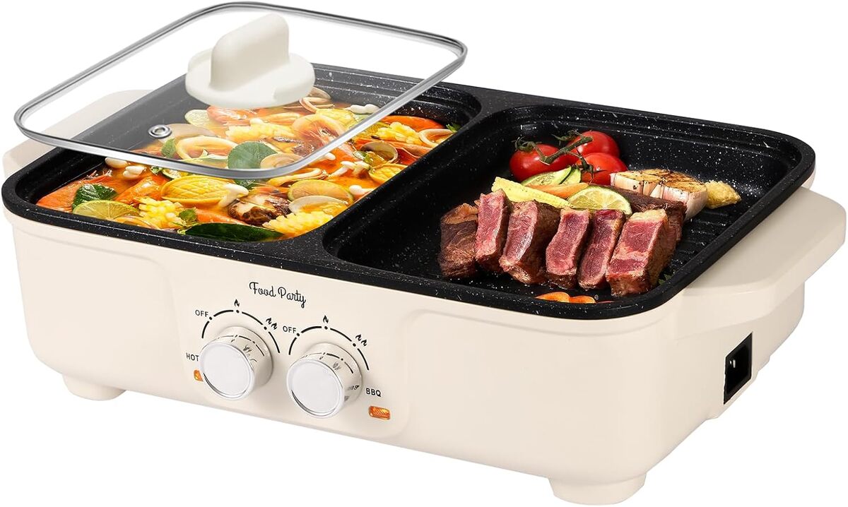 Test Food Party appareil hotpot et barbecue électrique : fondue chinoise sans fumée