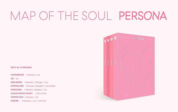 Générique BTS - Map of The Soul Persona CD (4 Versions Set)
