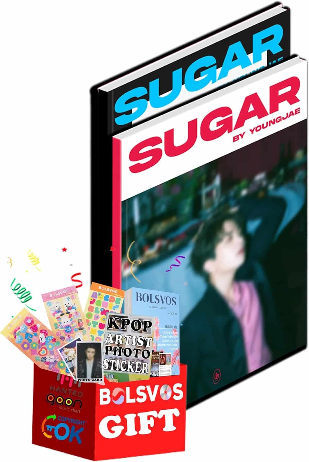 Test de la version complète Youngjae : sugar 2nd mini album et goodies K-POP