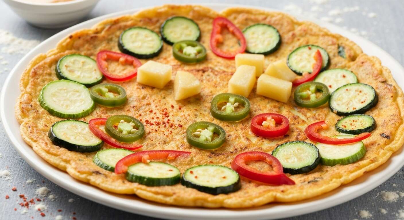Crêpe Coréenne aux Légumes