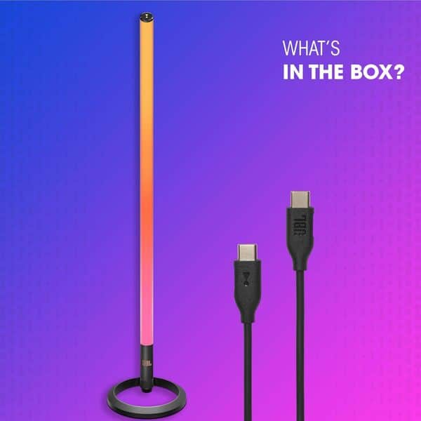 Éclairage de fête sur tige JBL PartyLight Stick Bluetooth Noir