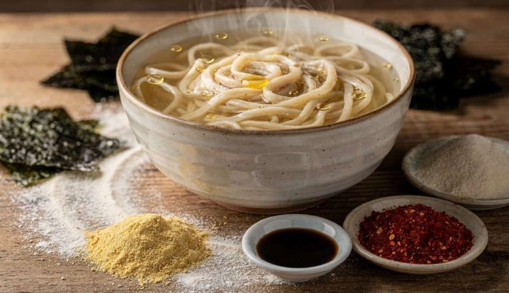 Pâtes fraîches au bouillon de légumes : découvrez le Kalguksu