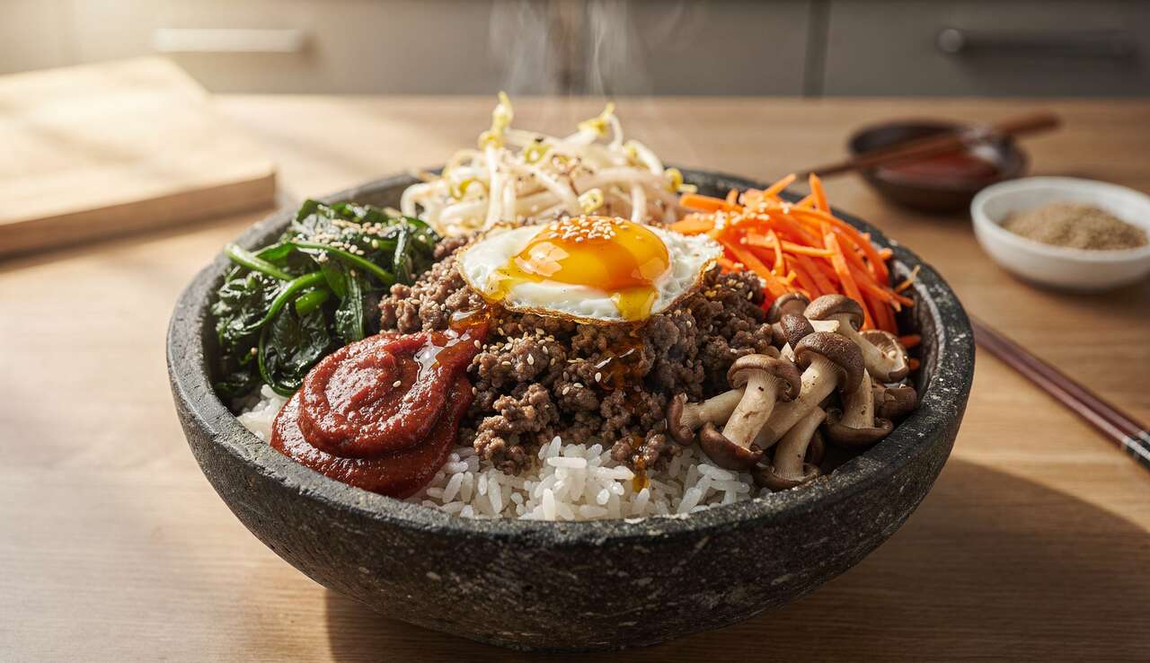 Recette coréenne : le bibimbap traditionnel
