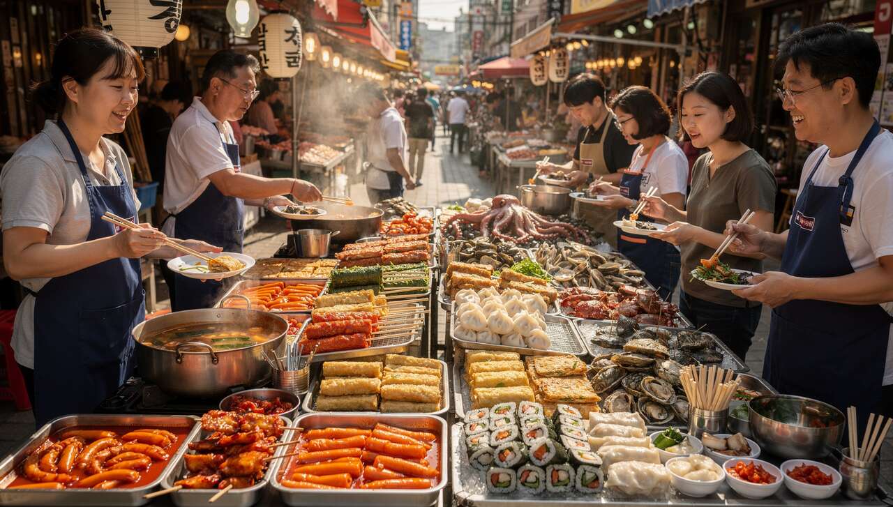D&eacute;couverte de la gastronomie cor&eacute;enne &agrave; busan