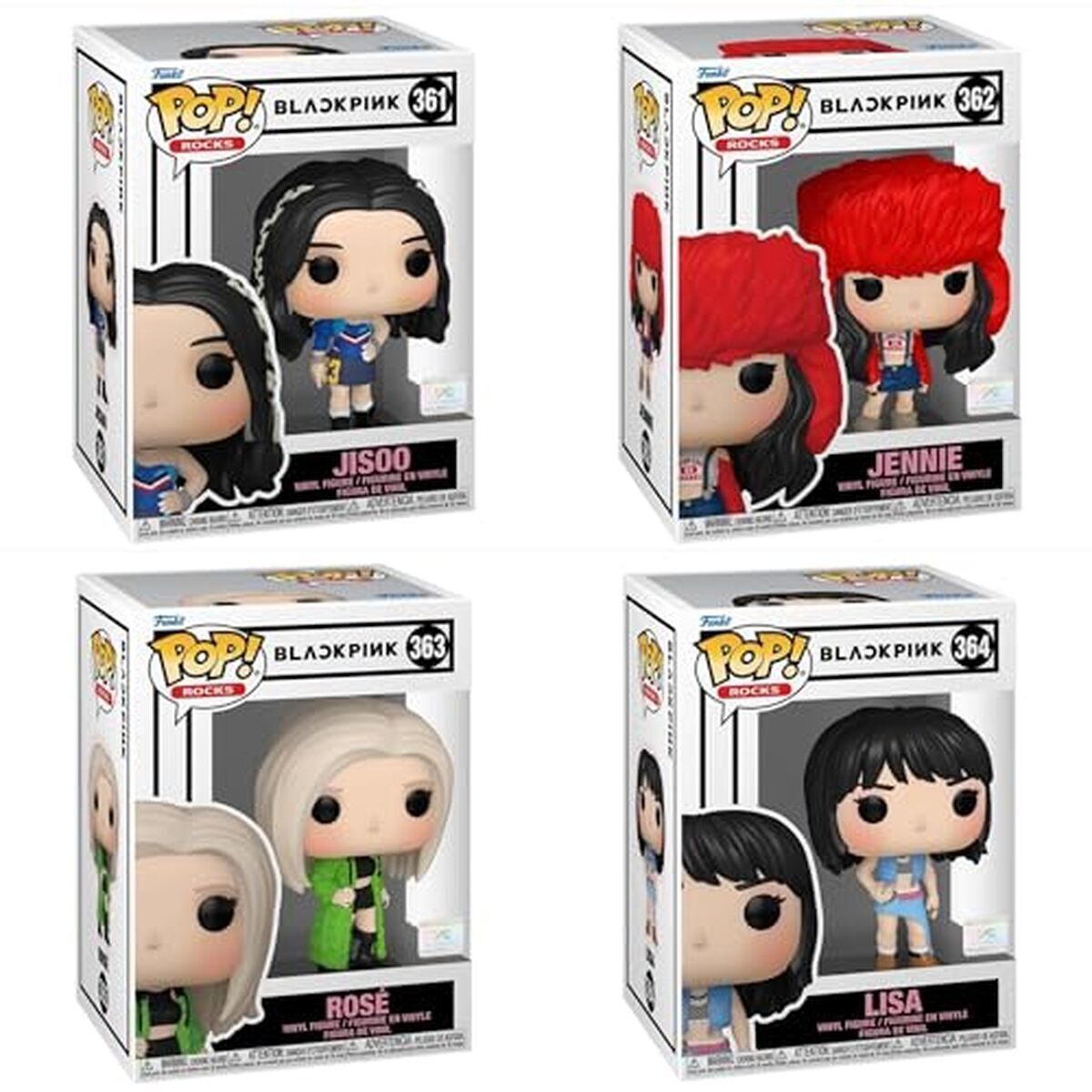 Avis sur les Funko pop! Blackpink : lot de 4 Lisa, jennie, jisoo et Rose