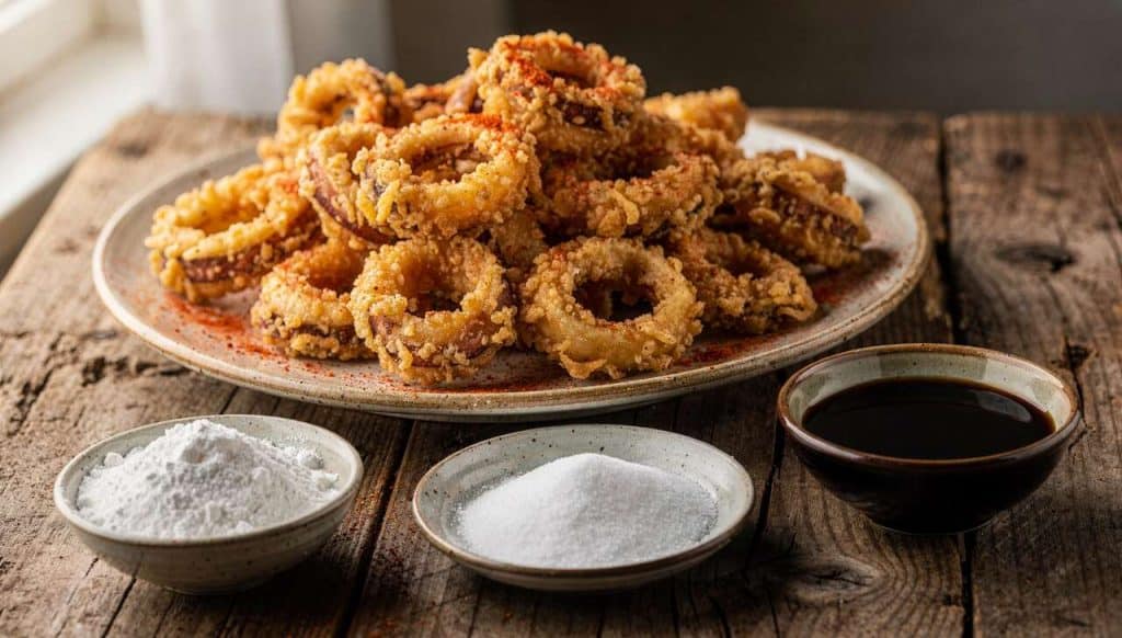 Recette coréenne : calmars frits croustillants