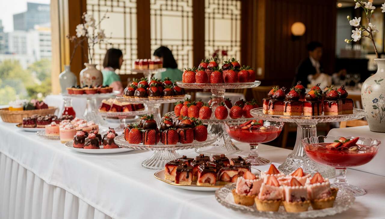 Buffets aux fraises à Séoul : guide des Gourmets