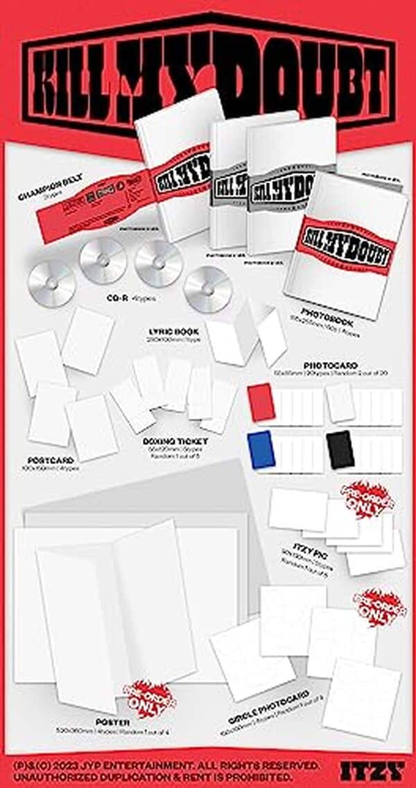 Découvrez notre avis détaillé sur Kill My Doubt, le 7ème mini album d'ITZY disponible en 4 versions. Analyse musicale, tracklist et où l'acheter. 