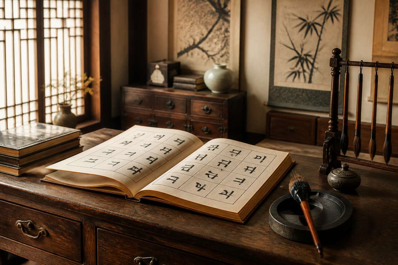 Les consonnes de base du hangeul