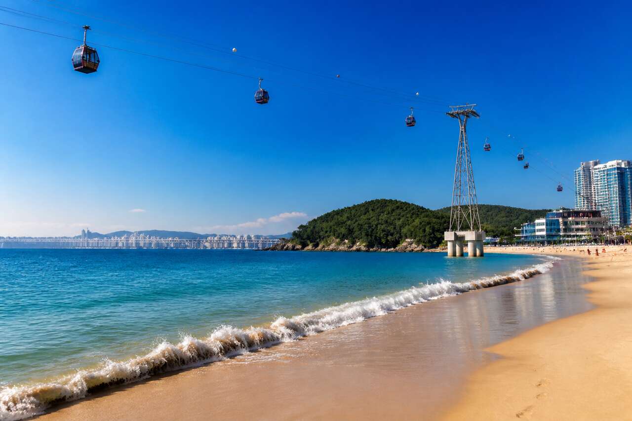 Plage De Songdo À Busan : destination en corée du sud